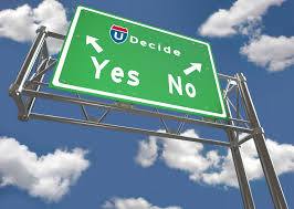 decide yes no